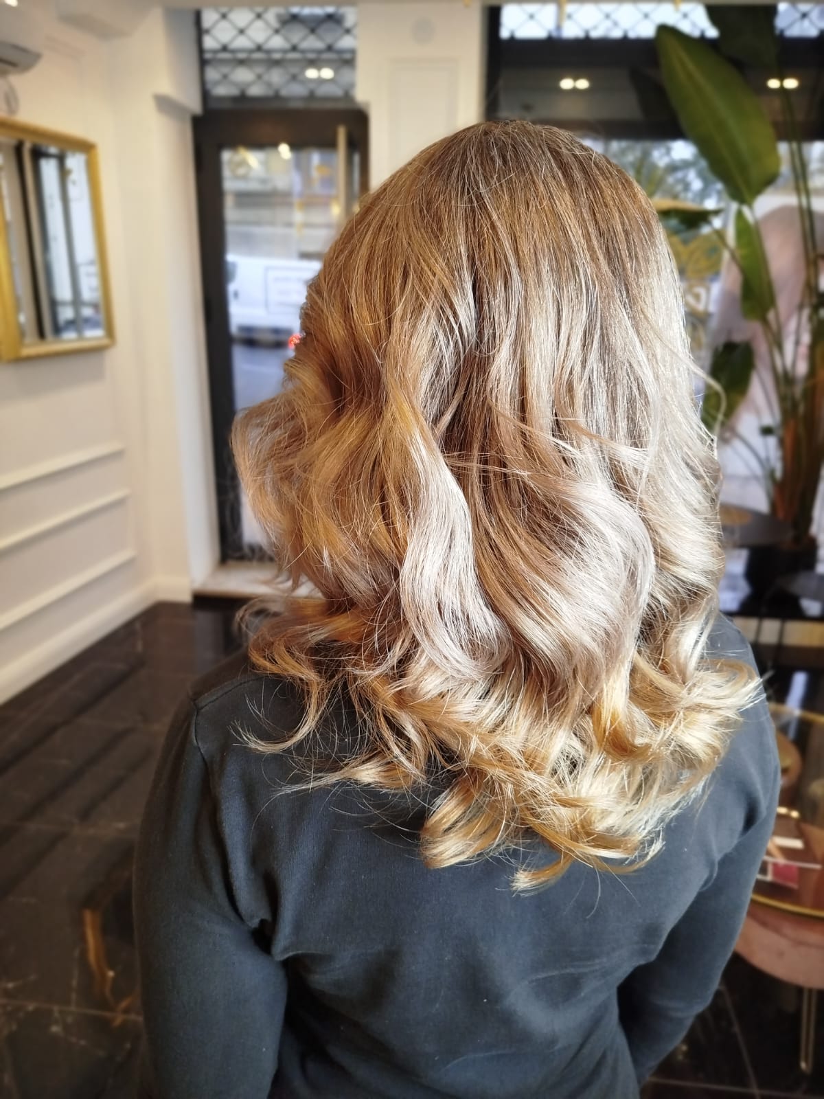 Završni rezultat balayage transformacije kose